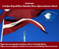 Sveicam Latvijas Republikas Neatkarības Atjaunošanas dienā!